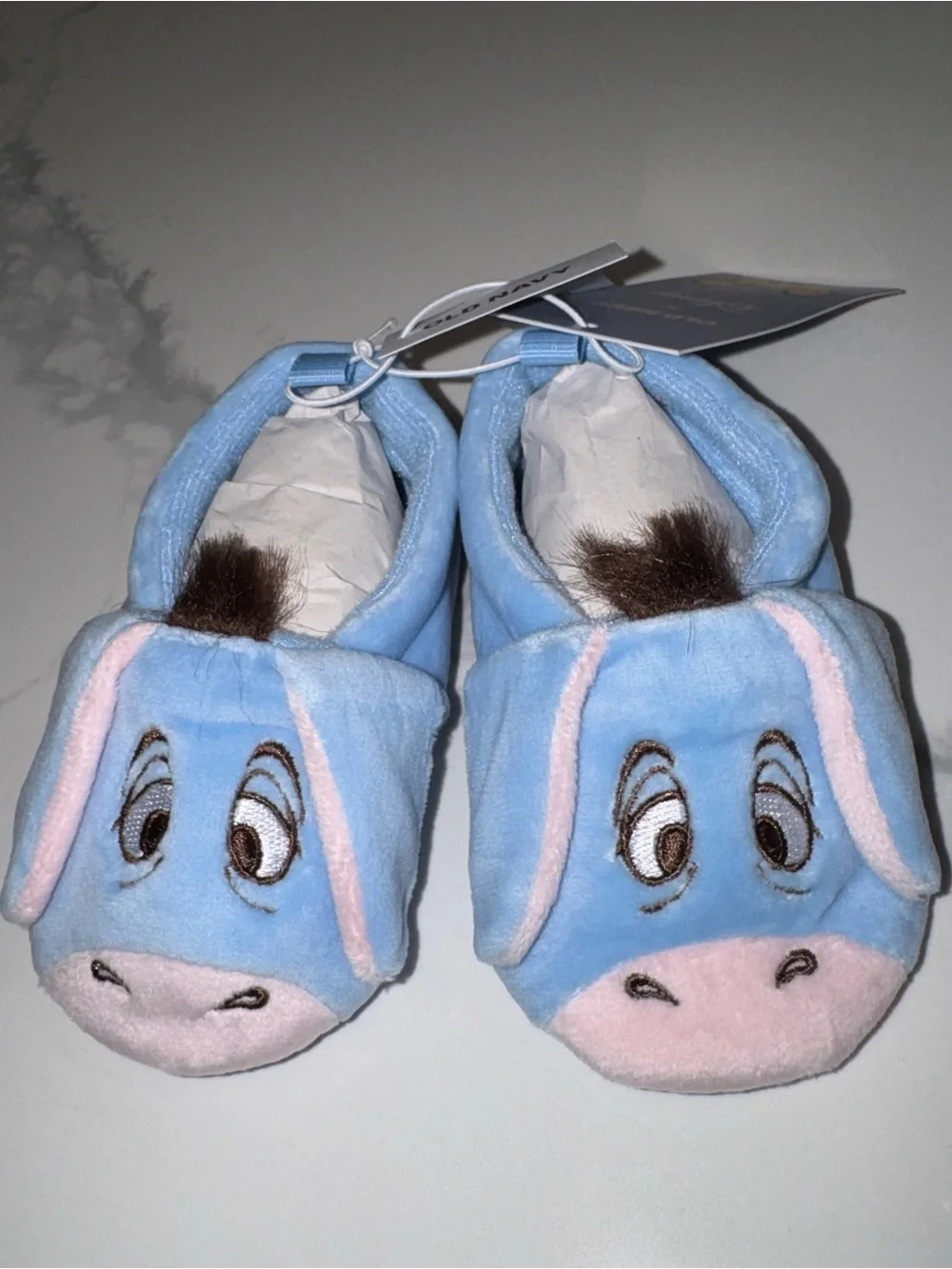 Winnie the Pooh Eeyore Velvet Baby Slippers Booties 12-18M
